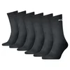 Puma Unisex Crew Shirt Socks 6 pack, Black, Size 43-46, Clothing
