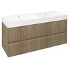 FILENA Vanity Unit 118x51,5x43cm, hrast - Rjava - 118x51,5x43 cm - Sapho - FILENA - 24 - MDF/vener - 1180 - 515 - 430 - 14