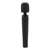 Pixey Deluxe Black Velvet - palični vibrator M (črn)