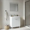 HANAH HOME Kupatilski ormarić sa umivaonikom i ogledalom (2 komada) Purus 80 473