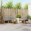 Set vanjskih sofa s jastukom 6 pcs Bijela i svjetlosiva