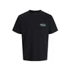 Jack & Jones Junior Majica pastelno rumena / melona / črna
