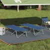 Sklopivi kamperski krevet 2 pcs Plava 194 x 62,5 x 42,5 cm