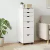 Mobilni ormar Bijelo 34 x 39 x 93,5 cm Čvrsto borovo drvo
