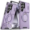 Maska za telefon Samsung S928B Galaxy S24 Ultra CAMSHIELD RING STAND, Ljubičasta