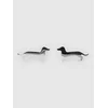 Blue Tomato Dashund Earrings Jewellery silver stainless steel