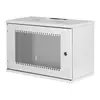 Omrežna omara viseča 19 7U rack 540x400, perforirana vrata, siva, nedeljena, nezložena, 60kg 370x540x400 mm, perforirana sprednja vrata, siva