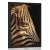 Plakat portret zebre - 30x45 white