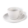 ClubHouse skodelica in krožnik Rosa 60 ml bela