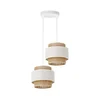 Luster na kanapu BOHO 2xE27/60W/230V krem/juta