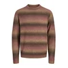 Jack & Jones Premium Pulover JPRBLUBENSON rjava/kapučino/češnjevo rdeča