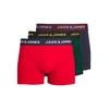 JACK & JONES Boksarice JWHJAMES  temno modra / temno zelena / živo rdeča / bela