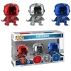 Funko POP! MOVIES: JUSTICE LEAGUE 3PK SUPERMAN (LANDING) (CHROME) CONVENTION 2018