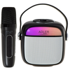 AD 1199 črn karaoke zvočnik z mikrofonom - sd/usb/aux/bluetooth