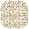 Vidaxl Pogrinjki 4 kosi beli 38 cm okrogli iz jute