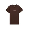ELLESSE Majica Durare temno rjava / bela