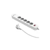 shumee Podaljšek za hitro polnjenje PD20, 5-vtičnica s stikalom + 2x USB (A+C), 1,4 m, bel/34097