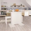 Blagovaonski stol bijeli 110 x 60 x 75 cm konstruirano drvo