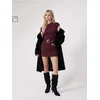 Sinsay - Asimetrična bluza sa naborima sa strane - mahagoni