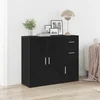 Komoda crni hrast 91x29,5x75 cm Inženirsko drvo