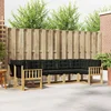 Set vanjskih sofa s jastukom 7 pcs Bijela i crna