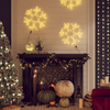 Figura božićne pahulje sa 72 LED žarulje topla bijela 38x37 cm