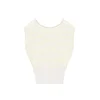Pull&Bear Pulover rumena / bela