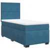 Box spring krevet s madracem plavi 90x190 cm baršunasti