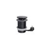 Solight PP119CWB - Vgradna vtičnica z brezžičnim polnjenjem 10 W, 1x vtičnica + USB A in C, črna