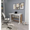 Hanah Home radni sto Pillar, 100 cm, atlantski bor / beli