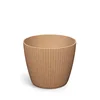 Prosperplast Saksija Lamia Eco Wood M160W, Okrugla, Bež