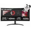 LG monitor 34WR50QK-B.AEU 34/VA,21:9,zakrivljen/3440x1440/100Hz/5ms GtG/HDMIx2,DP/crna