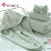 Grace Set peškira, 4 komada, Zeleni