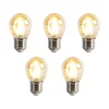 Komplet 5 zatemljivih LED žarnic E27 P45 Goldline 3,5 W 330 lm 2100 K