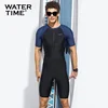 Watertime Muški jednodelni kupaći kostim, Crni