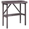 Vidaxl Miza za rastline s polico siva 78x38x82,5 cm trden les jelke