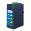 PLANET Switch by-pass indus 4x SC multimode -40/+75°C network media converter 1300 nm Blue