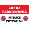 shumee Znak prepovedi parkiranja 20x30 cm PVC T001