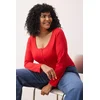 Trendyol Curve Ženska bluza Tbbaw26Af00008, Crvena