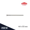 shumee Gradbeni žeblji Wkręt-met 4,6x125 črni 5 kg