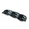 Skleda za omako TRIPLE POD 3 x 40 ml, modra, keramika, MIJ