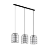 EGLO Viseća lampa BITTAMS 3xE27 89 cm crna/bela 43355