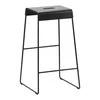 Črni kovinski stolček A-Stool - Zone