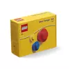 LEGO stenski obešalnik, 3 kosi - rumen, moder, rdeč