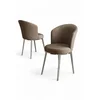 HANAH HOME Set stolica (6 delova) Risa Cappuccino Chrome