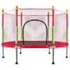 IKONKA Otroška vrtna trampolina z mrežo 140 cm rdeča IK-KX3936