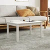 Stolić za kavu bijeli 80x50x40 cm od masivne borovine