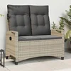 Vrtna klop z blazino 105 x 60 x 112 cm jeklo