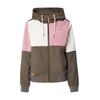 Iriedaily Prehodna jakna Patchy temno siva/roza/bela