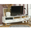 TV-omarica Berwyn 481 Svetla les, Bela, 180x55x40cm
